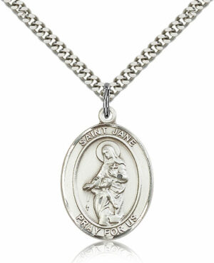 ST. Jane of Valois Sterling Silver