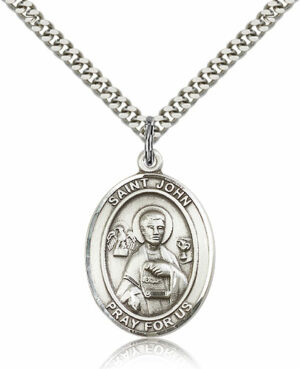 ST. JOHN the Apostle Sterling Silver
