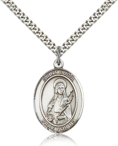 ST. Lucia of Syracuse Sterling Silver