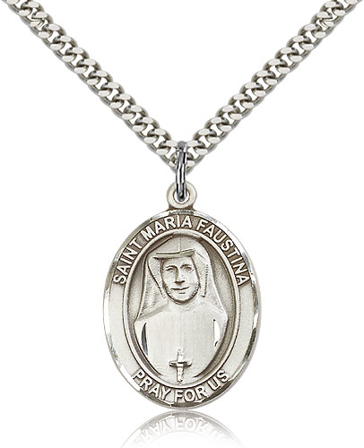 ST. Maria Faustina Sterling Silver