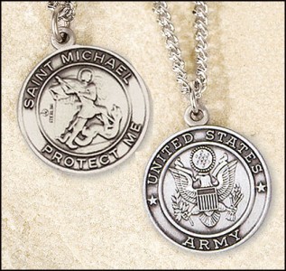 St. Michael Army Medal and Chain