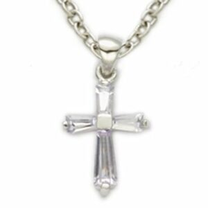 Birthstone Cross Necklace: June